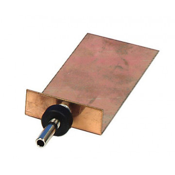 Plochá medená elektróda, 100 x 45 mm