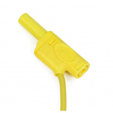 Bezpečnostný prepojovací vodič 12,5 cm, žltý   