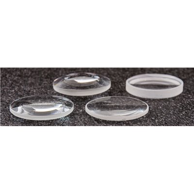 Šošovky z optického skla, sada 4 ks