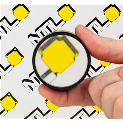 Šošovka zo skla, v ráme, D 50 mm, FL +200 mm