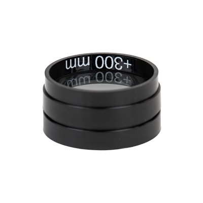 Šošovka zo skla, v ráme, D 50 mm, FL +300 mm