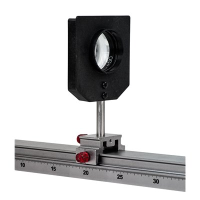 Šošovka zo skla, v ráme, D 50 mm, FL -50 mm