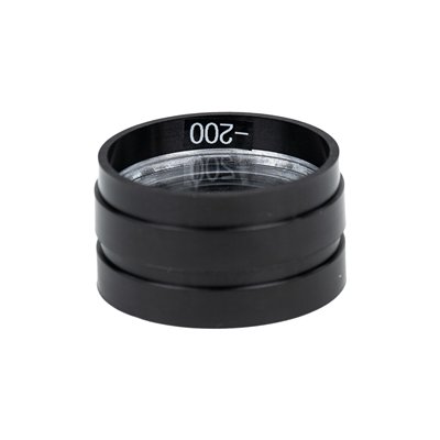 Šošovka zo skla, v ráme, D 50 mm, FL -200 mm