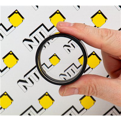 Šošovka zo skla, v ráme, D 50 mm, FL -200 mm