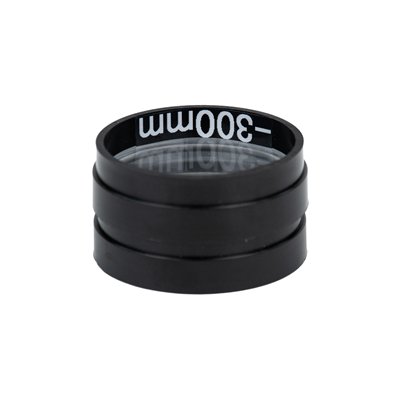 Šošovka zo skla, v ráme, D 50 mm, FL -300 mm