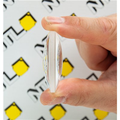 Objektív, optické sklo (K9), D50 mm, FL -50 mm